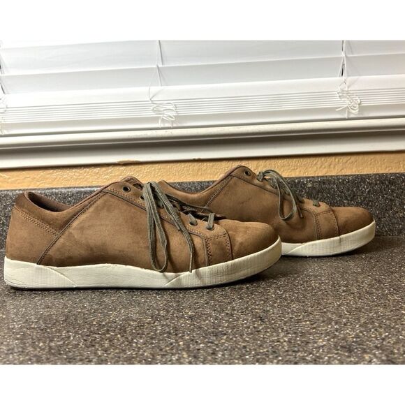 L.L. Bean Nubuck Comfort Casual Sneaker Shoes Mens Sz 13M Tan Oxford Lace Up Low main image 9